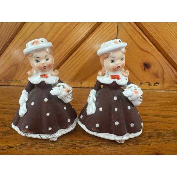 Lego Japan Other - Vintage LEGO Japan Sunday Shopper Fancy Girl Figurine Salt Pepper Shakers